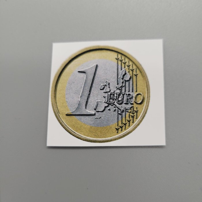 Sticker round Ø 35 mm "1 Euro