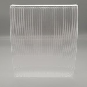 Lamp shell PVC natural - white, ribbed, material UV -...